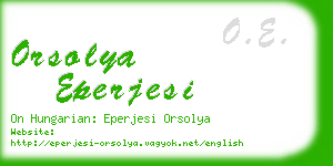 orsolya eperjesi business card